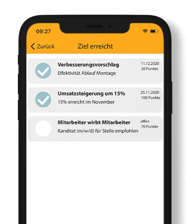 Software für Zielvereinbarung und Mitarbeitermotivation bonusprogramm mitarbeitermotivation ziele software app banner
