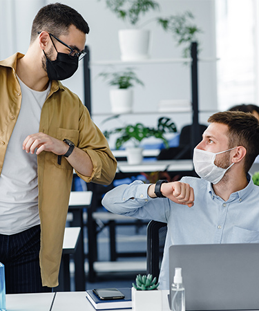 Mitarbeiter Bonusprogramm Coronatest Anreize und Incentives per software app banner